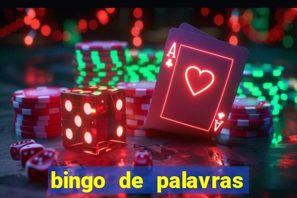 bingo de palavras de natal